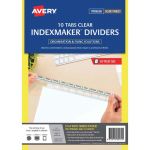 Avery Indexmaker L7455-10 A4 10 Tab White With Easy Apply Label | 61-238884