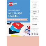 Avery Labels L7261 Peach 63.5x24mm A5 16up 10 Sheets | 61-238935