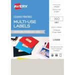 Avery Labels L7261 Pistachio 63.5x24mm A5 16up 10 Sheets | 61-238937