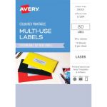 Avery Labels L7264 Sky Blue 32x94 A5 8up 10 Sheets | 61-238973