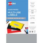 Avery Labels L7264 Metal Grey 32x94 A5 8up 10 Sheets | 61-238981