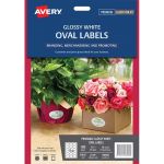 Avery Label L7102 Oval White Glossy Fsc Mix Credit 18up 10 Sheets | 61-239516