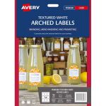 Avery Arched Textured Labels White 10 Sheets 9up | 61-239519