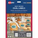 Avery Label L7103 Oval Kraft 18up 15 Sheets | 61-239551