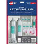 Avery Label Permanent Rectangular L7148 96x51mm 1up 10 Sheets | 61-239561