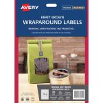 Avery Label L7145 Wrapround Kraft Inkjet 190x16mm 12up 15 Sheets Laser | 61-239563