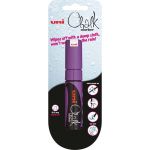 Uni Chalk Marker 8.0mm Chisel Hangsell Violet Pwe-8k | 61-249087