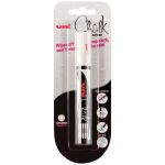 Uni Chalk Marker 1.8-2.5mm Bullet Hangsell White Pwe-5m | 61-249747