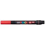 Uni Posca Marker 0.1-10.0mm Brush Tip Red Pcf-350 | 61-250005