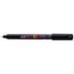 Uni Posca Marker 0.7mm Ultra-fine Pin Tip Black Pc-1mr | 61-250012