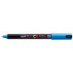 Uni Posca Marker 0.7mm Ultra-fine Pin Tip Light Blue Pc-1mr | 61-250017