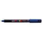 Uni Posca Marker 0.7mm Ultra-fine Pin Tip Blue Pc-1mr | 61-250019