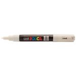 Uni Posca Marker 0.7mm Ultra-fine Round Tip White Pc-1m | 61-250023