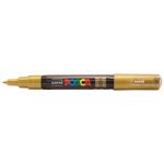 Uni Posca Marker 0.7mm Ultra-fine Round Tip Gold Pc-1m | 61-250024