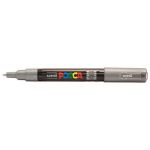 Uni Posca Marker 0.7mm Ultra-fine Round Tip Silver Pc-1m | 61-250025