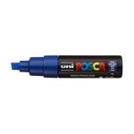 Uni Posca Marker 8.0mm Hangsell Bold Chisel Blue Pc-8kh | 61-250110