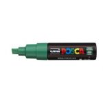 Uni Posca Marker 8.0mm Hangsell Bold Chisel Green Pc-8kh | 61-250111