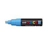 Uni Posca Marker 8.0mm Hangsell Bold Chisel Light Blue Pc-8kh | 61-250112