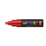 Uni Posca Marker 8.0mm Hangsell Bold Chisel Red Pc-8kh | 61-250115