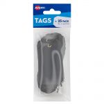 Avery Black Scallop Tags W/string 85x45mm 25 Pack | 61-272556