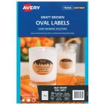 Avery Label L7139 Oval Kraft Brown 18up 10 Sheets | 61-272580