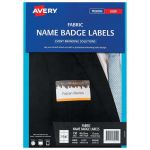 Avery Name Badge L7427 Fabric Laser 88x52mm 10up 15 Sheets | 61-272584