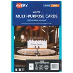 Avery Cards C32074 Multi Purpose Ds Inkjet Laser 8up 10 Sheets | 61-272585