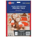 Avery Tags C32300 Pricing Double Sided Inkjet Laser 89x51mm 10up 5 Sheets | 61-272591