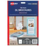 Avery Brochures C32290 Tri Fold Dl A4 Inkjet Laser 1up 20 Sheets | 61-272595