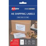 Avery Label L7175 Shipping A6 105x148mm Fsc Mix Credit 1up 25 Sheets | 61-272597