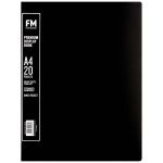 Fm A4 Premium Display Book 20 Pocket Black | 61-278258