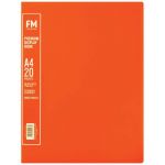 Fm A4 Premium Display Book 20 Pocket Burnt Orange | 61-278261