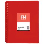 Fm Display Book Red Insert Cover 20 Pocket Refillable | 61-278382