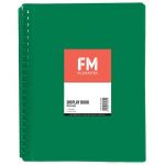 Fm Display Book Green Insert Cover 20 Pocket Refillable | 61-278383