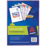 Avery Colour Lock Files A4 Assorted Pack 5 | 61-278542