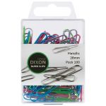 Dixon Paper Clips 28mm Metallic Coloured Pack 100 | 61-290502