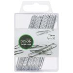 Dixon Paper Clips 75mm Pack 20 | 61-290509