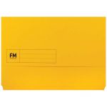 Fm Document Wallet Yellow Foolscap | 61-291007