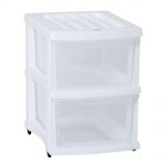 Taurus Storage Organiser 2 Drawer White | 61-384229