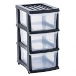 Taurus Storage Organiser 3 Drawer Grey | 61-384232