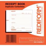 Rediform Book Receipt Small R/recsml Duplicate 50 Leaf | 61-437337