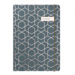 Matilda Myres Notebook Rose Gold Foil Grey A5 192 Page My20-07 | 61-441620