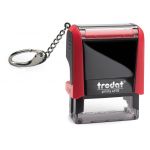 Trodat Printy 4910 Red Inc Key Ring | 61-4910RKR