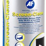 Af Screen-clene Andti-static Cleaning Wipes Tub - 100 | 77-ASCR100T