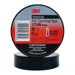 3m Electrical Tape 1710n-bl Pvc 18mm X 20m Black | 68-10100