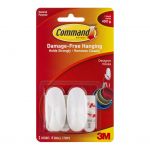 Command Hook 17082 Small White Designer, Pack Of 2 | 68-10336