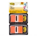 Post-it Flags 680-oe2 25x43mm Orange Twin, Pack Of 2 | 68-10463