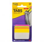 Post-it Filing Tabs 686a-ploy 50x38mm Angled Bright, Pack Of 4 | 68-10482