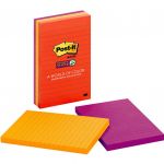 Post-it Super Sticky Lined Notes 660-3ssan 101x152mm Marrakesh, Pack Of 3 | 68-10558