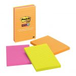 Post-it Super Sticky Lined Notes 660-3ssuc 101x152mm Rio, Pack Of 3 | 68-10560